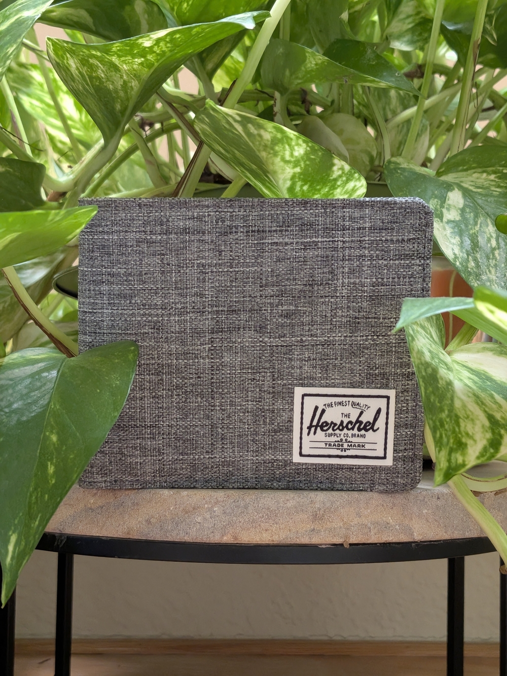 Herschel Supply Company Gray Fabric Money Clip Wallet